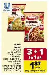 Carrefour Nudle AMINO 57-66 g różne rodzaje oferta