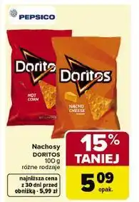 Carrefour Nachosy DORITOS 100 g różne rodzaje oferta