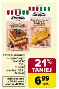 Carrefour Tarta z kremem budyniowym LUCATTO 146 g tiramisu, 131 g toffi oferta
