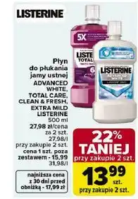 Carrefour Płyn do płukania jamy ustnej LISTERINE 500 ml (różne rodzaje) oferta