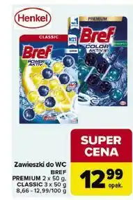 Carrefour Zawieszki do WC BREF PREMIUM 2 x 50 g, BREF CLASSIC 3 x 50 g oferta