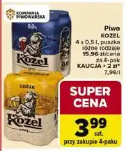 Carrefour Kozel 4 x 0,5l puszka oferta