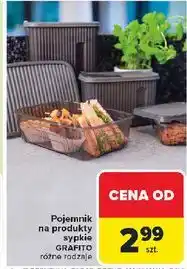 Carrefour Pojemnik na produkty sypkie GRAPITO oferta