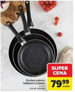 Carrefour Zestaw patelni TERMIKO FLORINA oferta