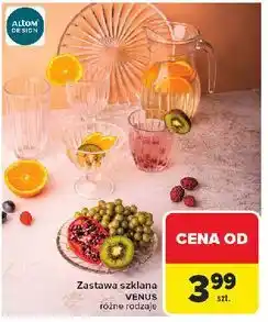 Carrefour Zastawa szklana VENUS oferta