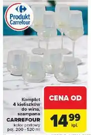 Carrefour Komplet kieliszków do wina, szampana CARREFOUR oferta