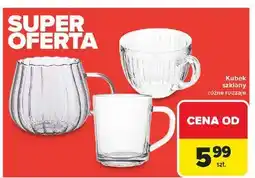 Carrefour Kubek szklany (różne rodzaje) oferta