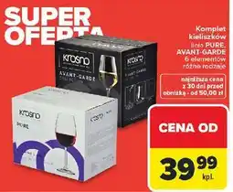Carrefour Komplet kieliszków KROSNO PURE lub AVANT-GARDE 6 elementów oferta