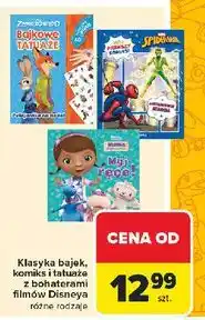 Carrefour Klasyka bajek, komiksy i latausz z bohaterami filmów Disneya oferta