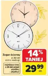 Carrefour Zegar ścienny oferta