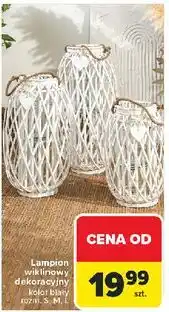 Carrefour Lampion wiklinowy dekoracyjny oferta