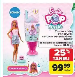 Carrefour Barbie POP Reveal - Zestaw z lalką POP Reveal Stylowy Deser Różowy oferta