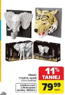 Carrefour Klocki TYGRYS, SŁOŃ oferta