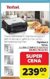 Carrefour Opiekacz TEFAL ULTRA COMPACT SW851D30 oferta