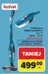 Carrefour Odkurzacz bezprzewodowy 2w1 Tefal TY6751WO oferta