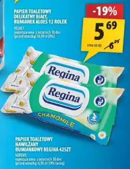 Arhelan Papier toaletowy nawilżany rumiankowy Regina oferta