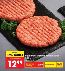 Biedronka Kraina Mięs Big burger wołowy oferta