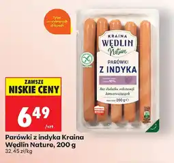 Biedronka Kraina Wędlin Nature Parówki z indyka oferta