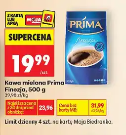 Biedronka Prima Kawa mielona Finezja oferta