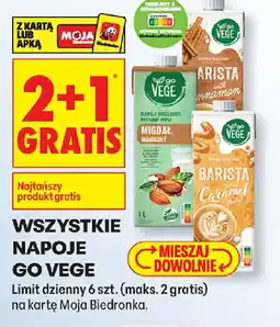 Biedronka Go Vege napoje oferta
