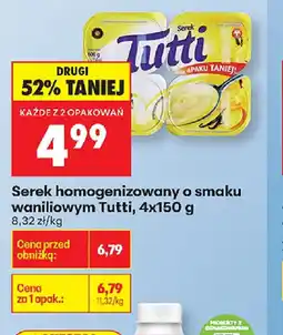 Biedronka Tutti serek homogenizowany oferta
