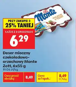 Biedronka Monte deser mleczny oferta