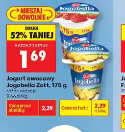 Biedronka Jogobella jogurt owocowy oferta