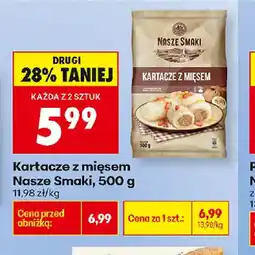 Biedronka Nasze Smaki Kartacze z mięsem oferta