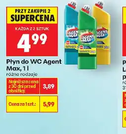 Biedronka Płyn do WC Agent Max oferta