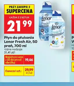 Biedronka Lenor płyn do płukania oferta