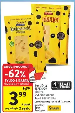 Intermarche Ser żółty, plastry oferta