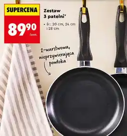 Biedronka Zestaw 3 patelni oferta