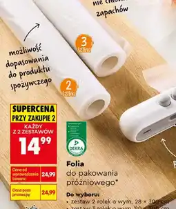 Biedronka Folia do pakowania próżniowego oferta