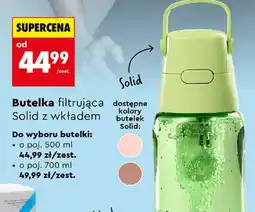 Biedronka Butelka filtrująca Solid z wkładem oferta