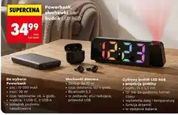 Biedronka Powerbank, słuchawki lub budzik oferta