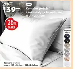 Biedronka Pure Komplet pościeli oferta