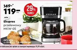 Biedronka HPM Ekspres przelewowy MKW-05 oferta