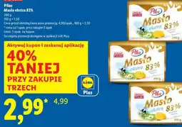 Lidl Pilos Masło ekstra 83% oferta