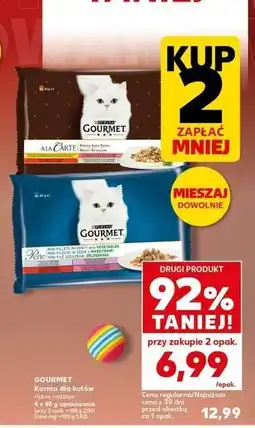 Kaufland GOURMET Karma dla kotów różne rodzaje 4 x 85g opakowanie oferta