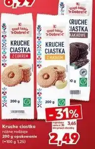 Kaufland Kruche ciastka różne rodzaje (z cukrem, z masłem, kakaowe) oferta