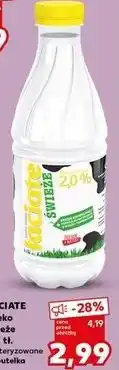 Kaufland ŁACIATE Mleko świeże 2% tł. pasteryzowane 1 butelka oferta