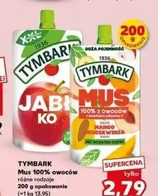 Kaufland Tymbark Mus 100% owoców, różne rodzaje, 200 g opakowanie oferta