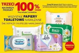 Kaufland Papiery toaletowe nawilżane (Regina, Cleanic, Velvet, Lula) oferta