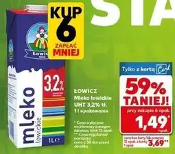 Kaufland Mleko 3.2 % Łowicz 1906 Łowickie oferta