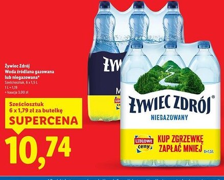 Lidl Zywiec Zdrój Woda oferta