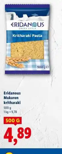 Lidl Eridanous Makaron kritharaki oferta