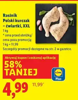 Lidl Kurczak Rzeźnik Polski - ćwiartki, XXL oferta
