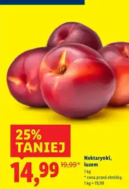 Lidl Nektarynki, luzem oferta