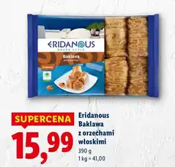 Lidl Baklawa Eridanous Baklawa z orzechami włoskimi oferta