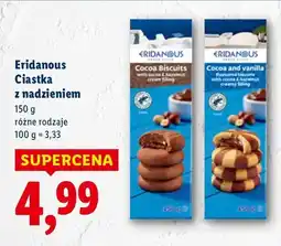 Lidl Ciastka Eridanous Ciastka z nadzieniem oferta